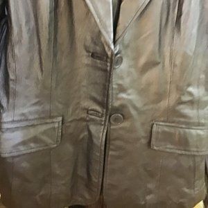 New Silver/Gray Leather jacket